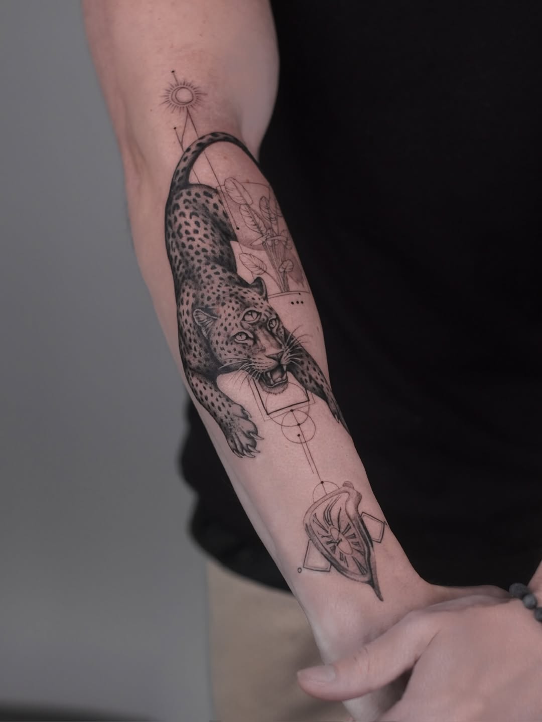 Tattoo by @moroztattooing — black_and_grey, illustrative