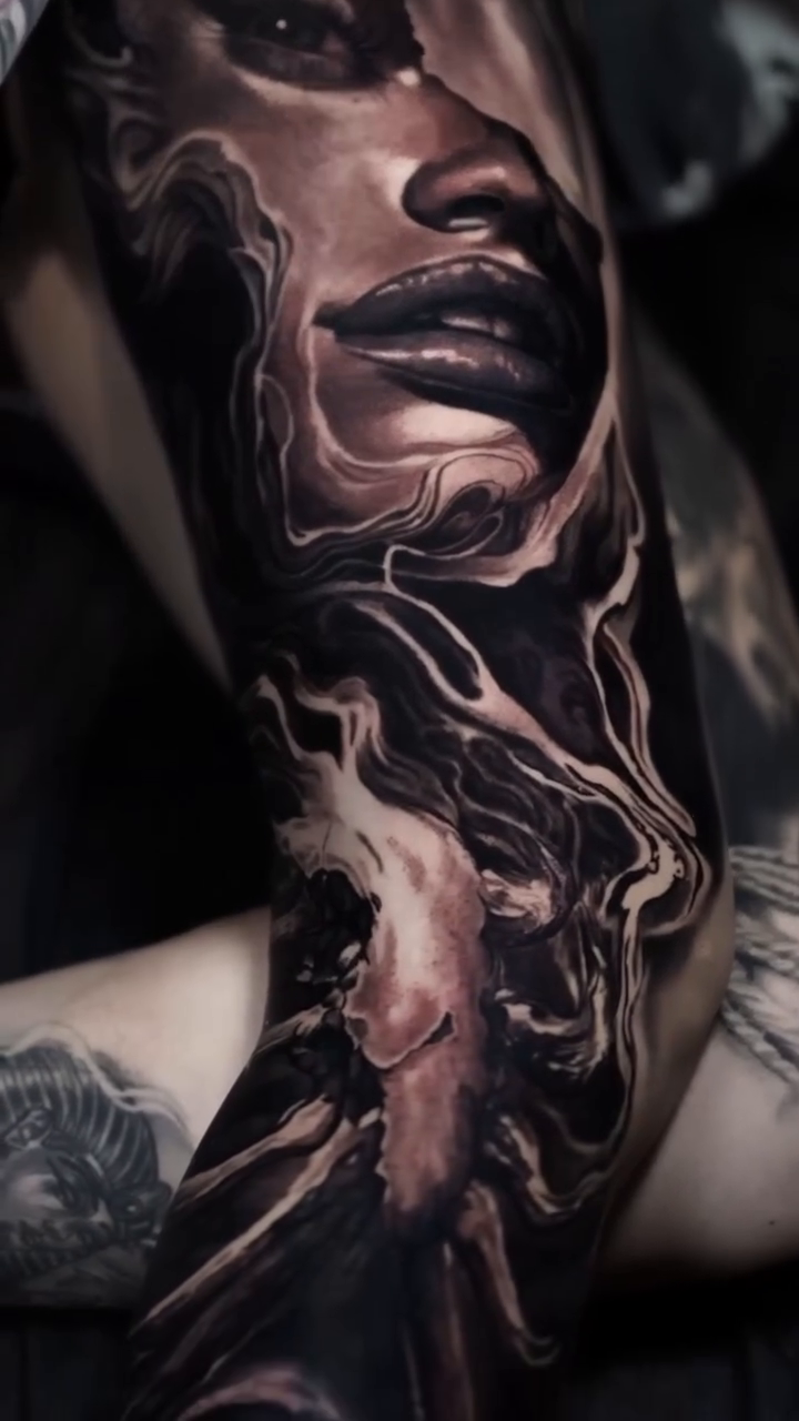 Tattoo by @zach.the.ripperr — dark_realism, black_and_grey