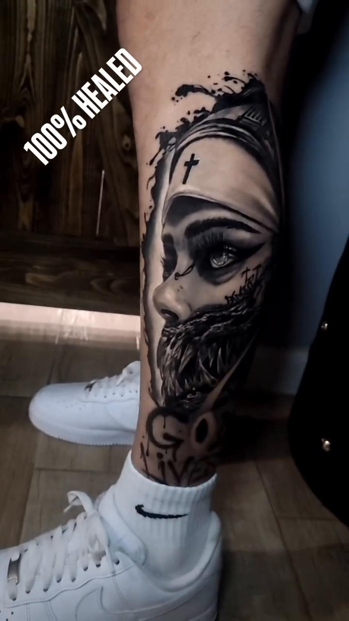 Tattoo by @pango_tattoo β dark_realism, black_and_grey