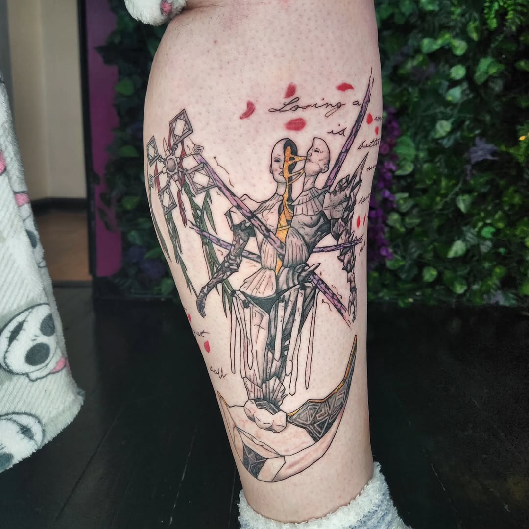 Tattoo by @ink.bug13 — dark_realism, trash_polka