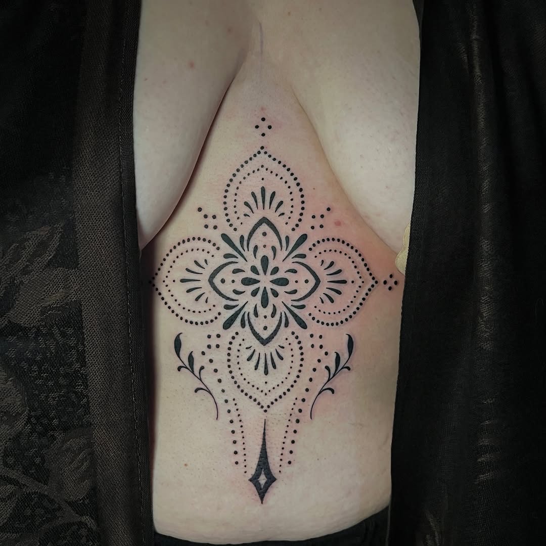 Tattoo by @maya.wild.art โ dotwork, ornamental