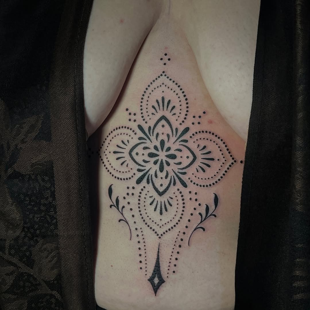 Tattoo by @maya.wild.art โ dotwork, ornamental