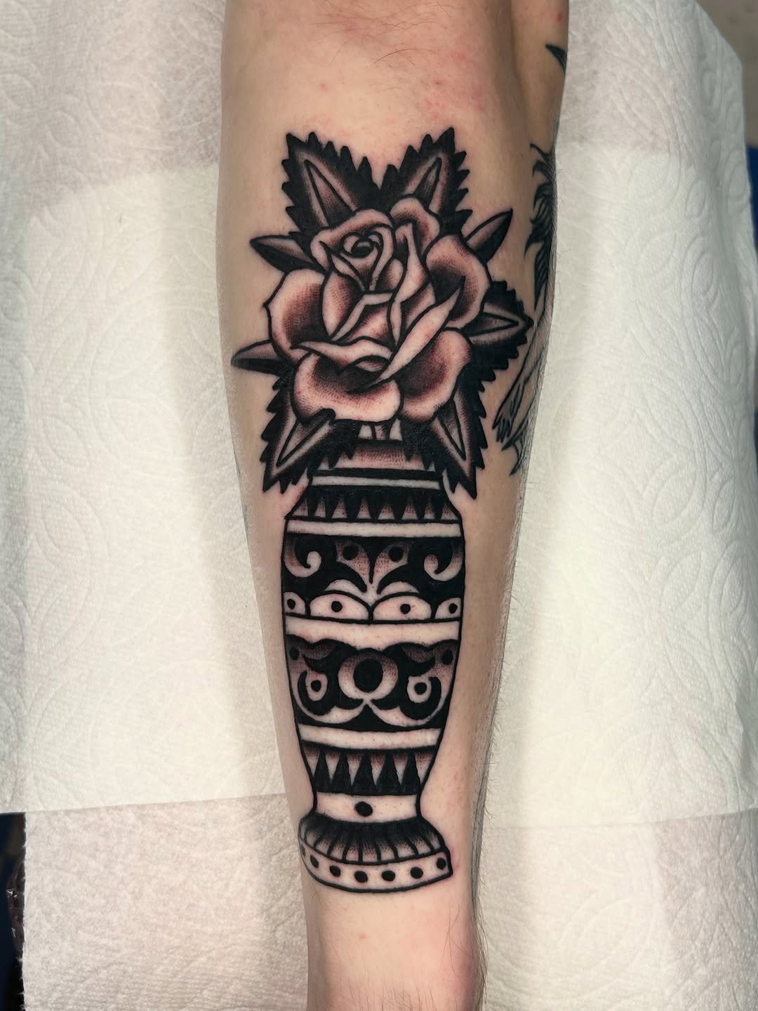 Tattoo by @gnarbunkle โ american_traditional, black_and_grey