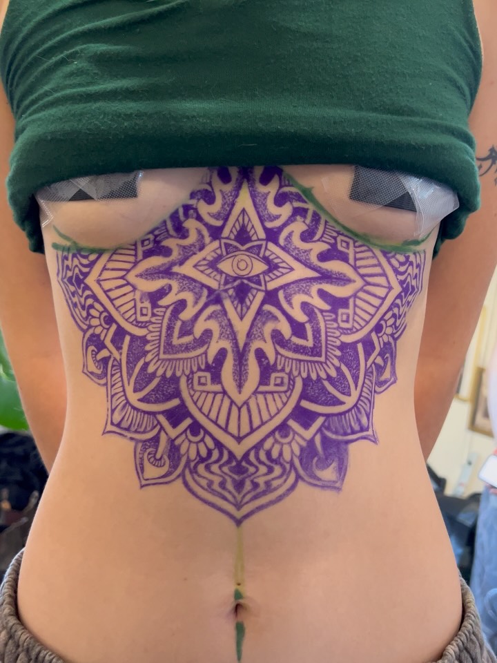 Tattoo by @frankendots — geometric, dotwork
