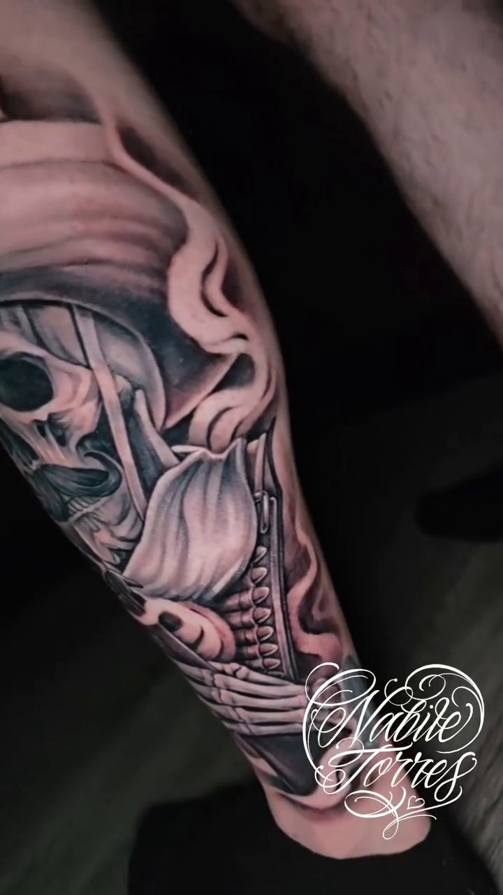 Tattoo by @nabiletorrestattoo — black_and_grey, realism