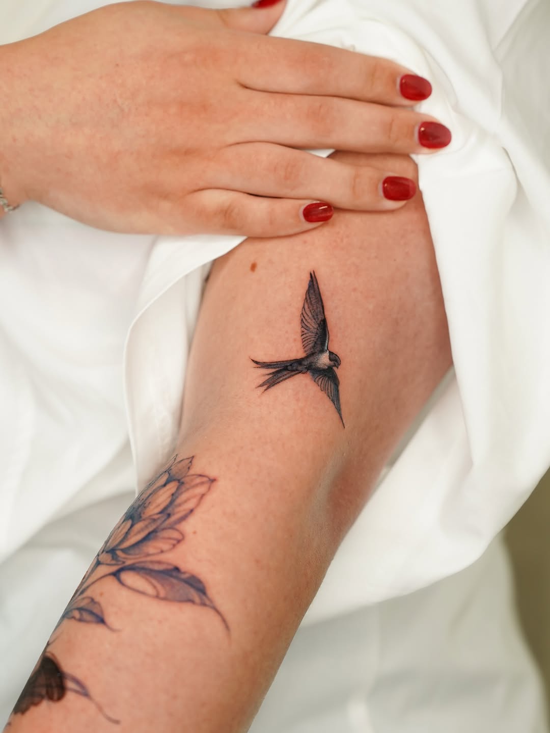 Tattoo by @tinnasole โ realism, black_and_grey