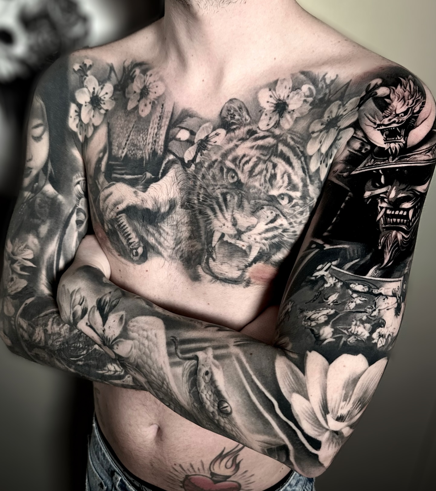 Tattoo by @giuseppe_gibi_bonelli — realism, japanese_irezumi
