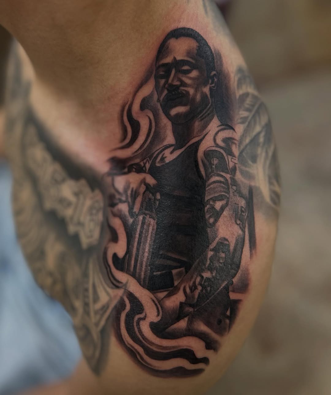 Tattoo by @empire_ink.slc — realism, black_and_grey