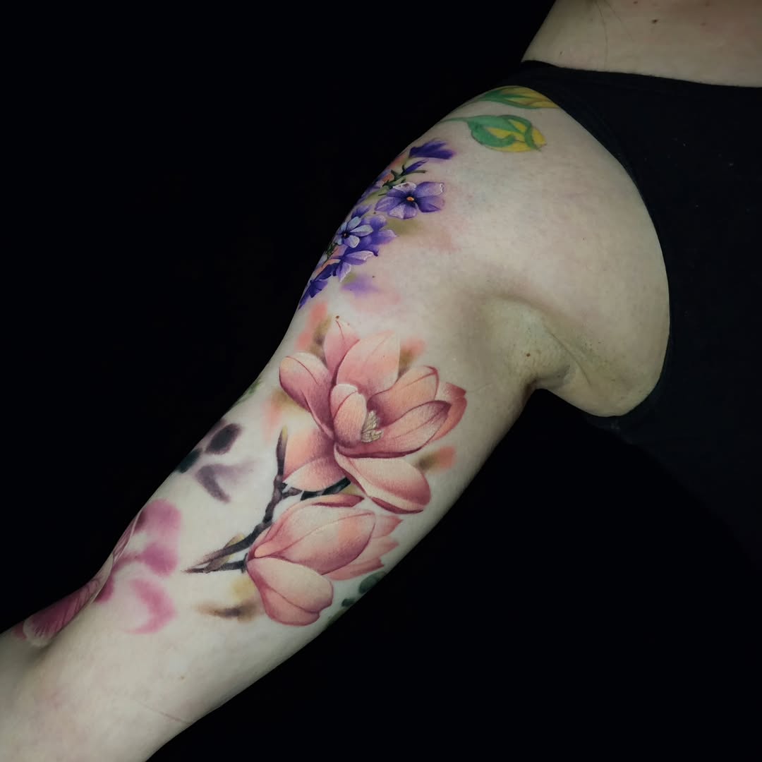 Tattoo by @dannymadsentattoo — realism, watercolor