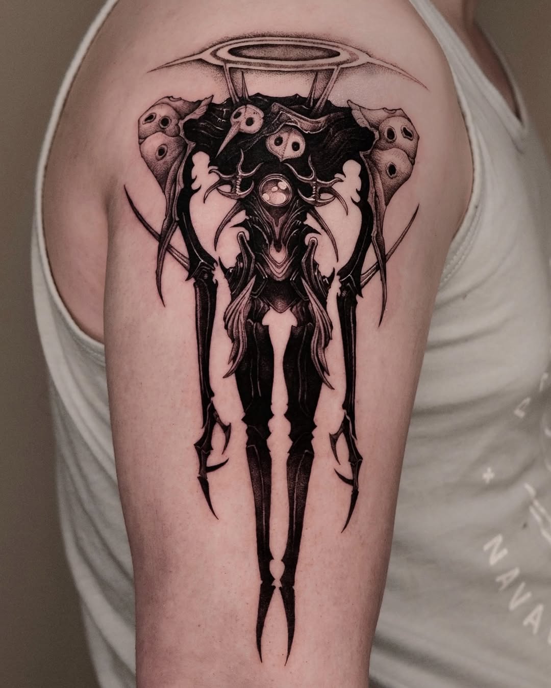 Tattoo by @47volt β blackwork, dark_realism