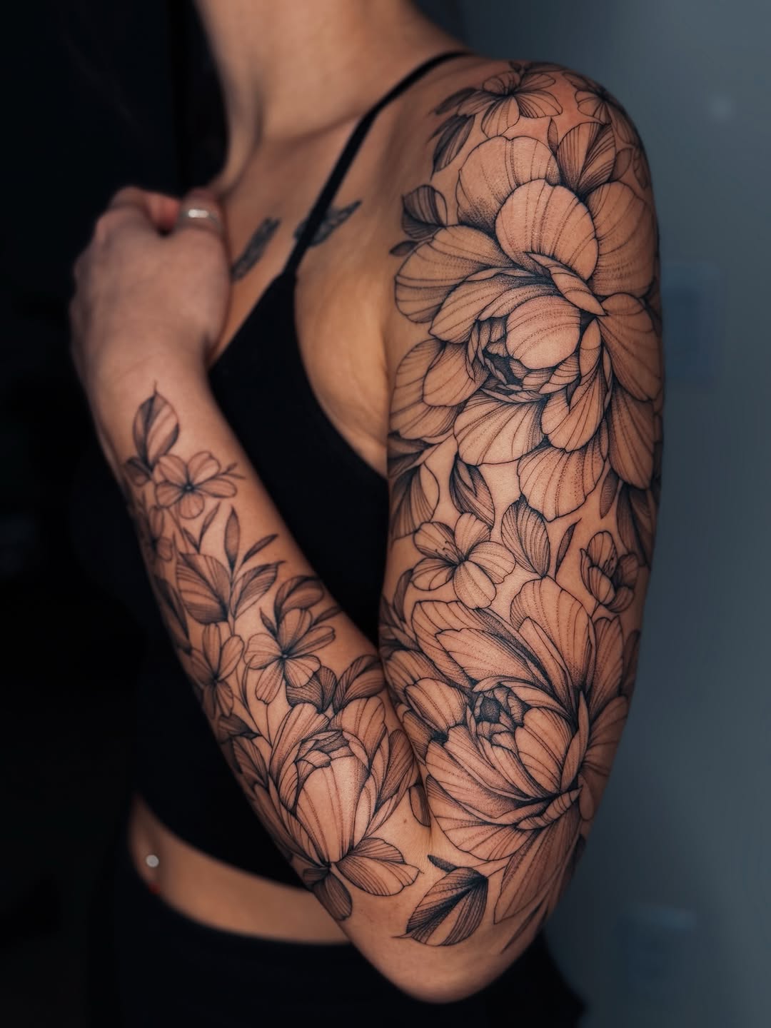 Tattoo by @olgatattooing — black_and_grey