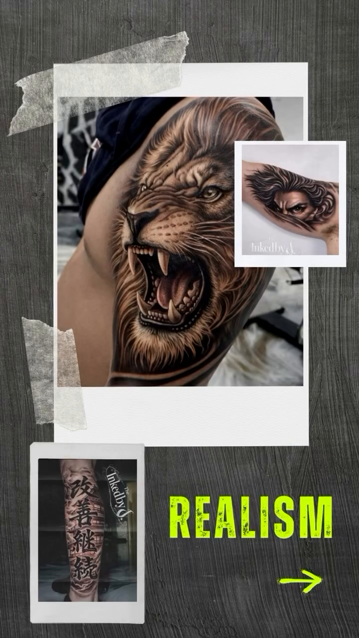 Tattoo by @theinkedbyj โ realism, black_and_grey