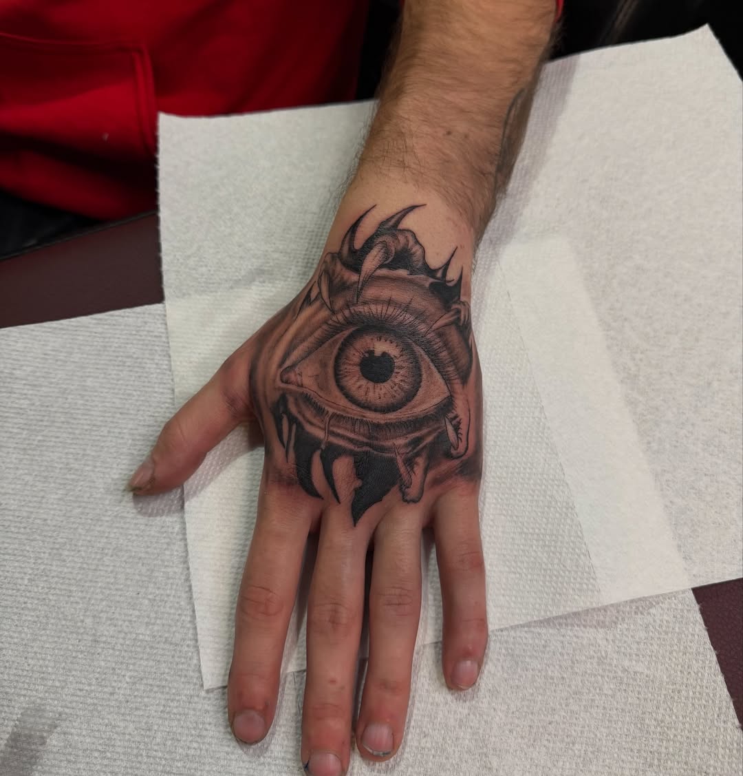 Tattoo by @kreidler_inks — black_and_grey, realism