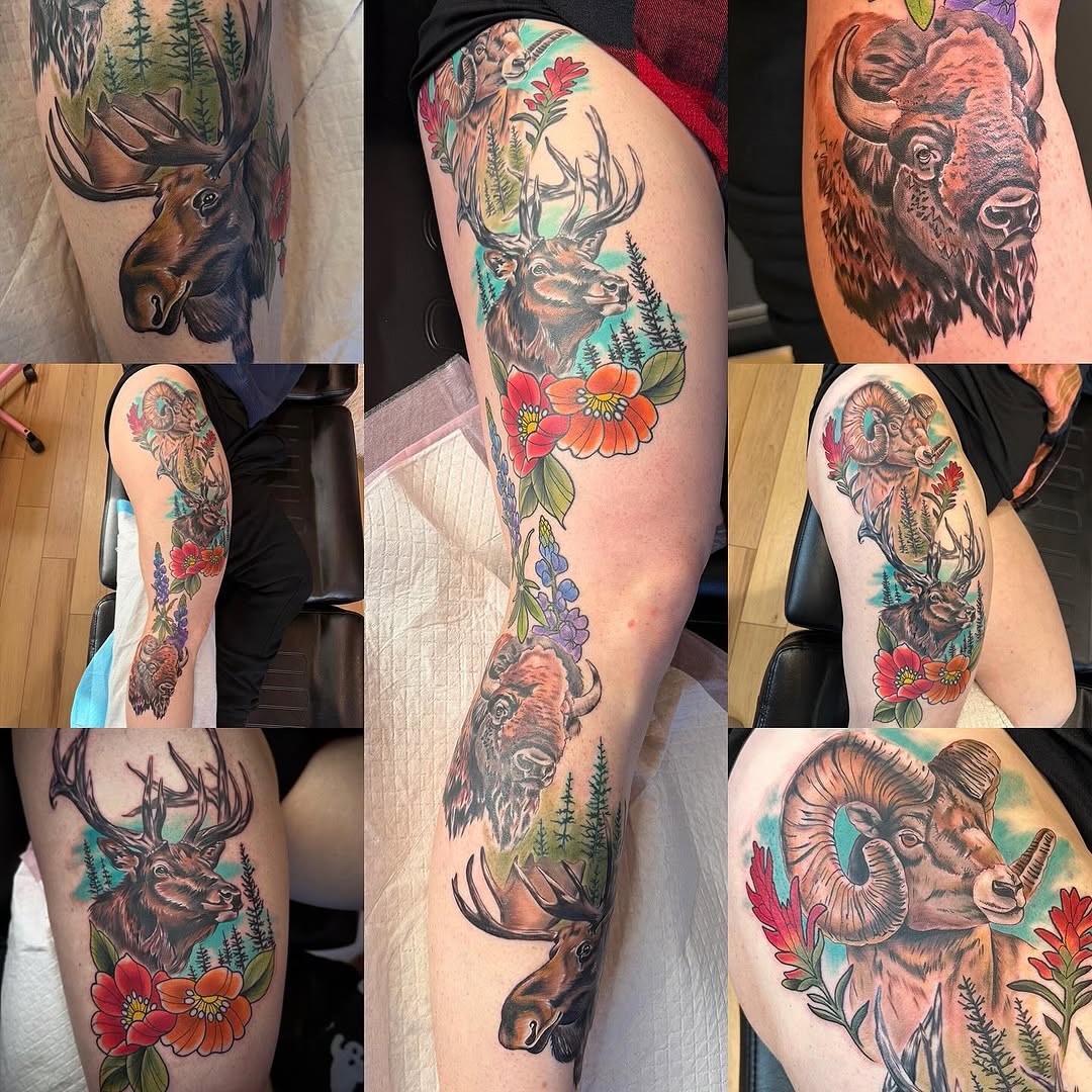 Tattoo by @mindy_fach_tattoo — realism, black_and_grey