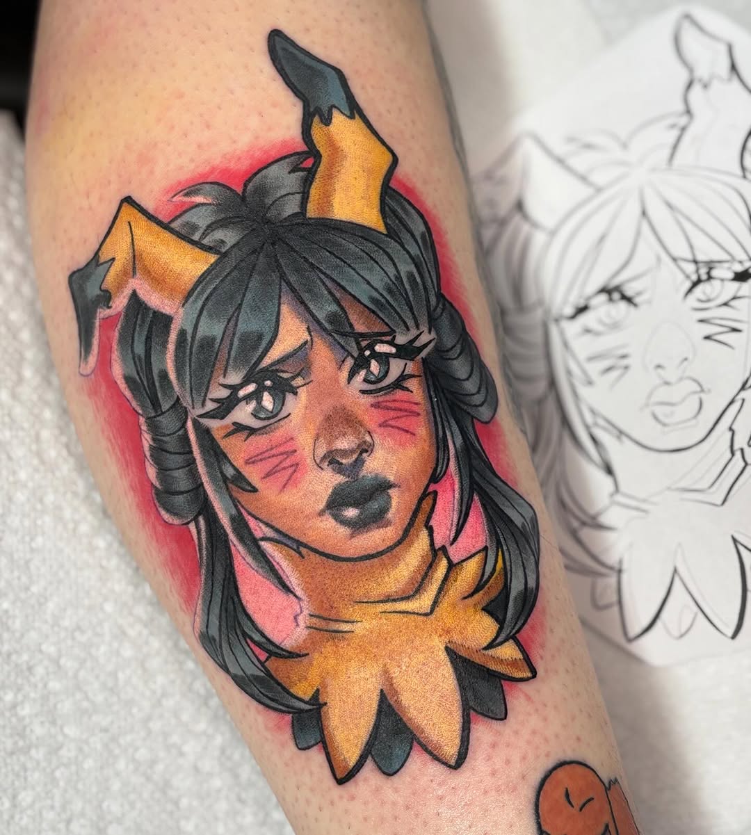 Tattoo by @gabbygoodarts — illustrative, new_school