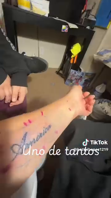 Tattoo by @corazondeorotattoo — lettering_script