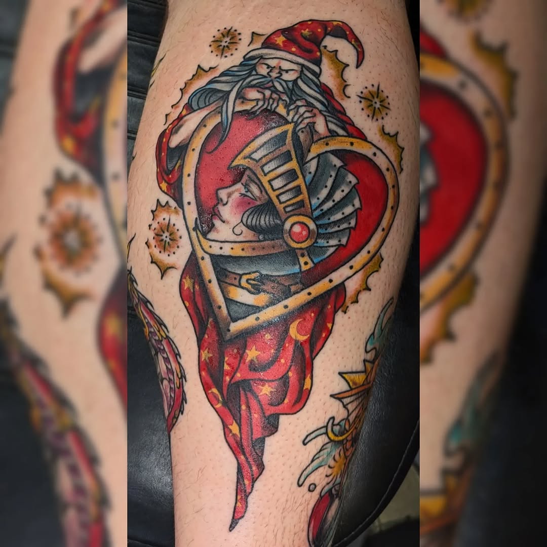 Tattoo by @crappie.tatts — american_traditional, illustrative