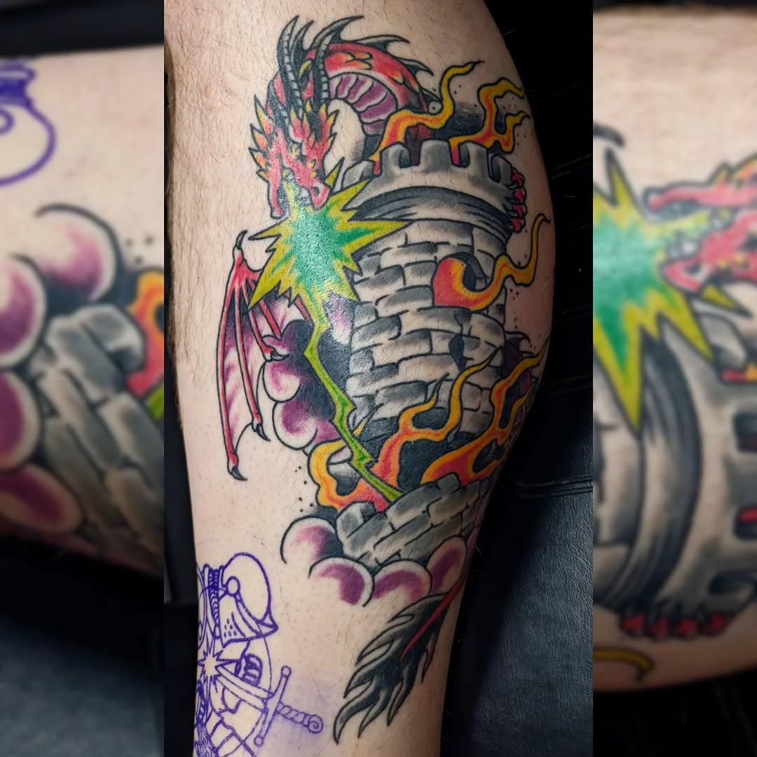 Tattoo by @crappie.tatts — american_traditional, illustrative