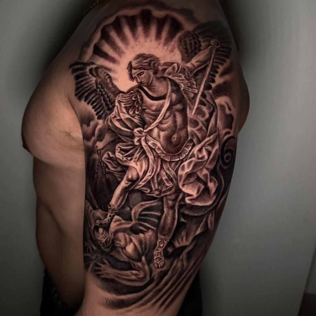 Tattoo by @fernandito.ink — realism, black_and_grey
