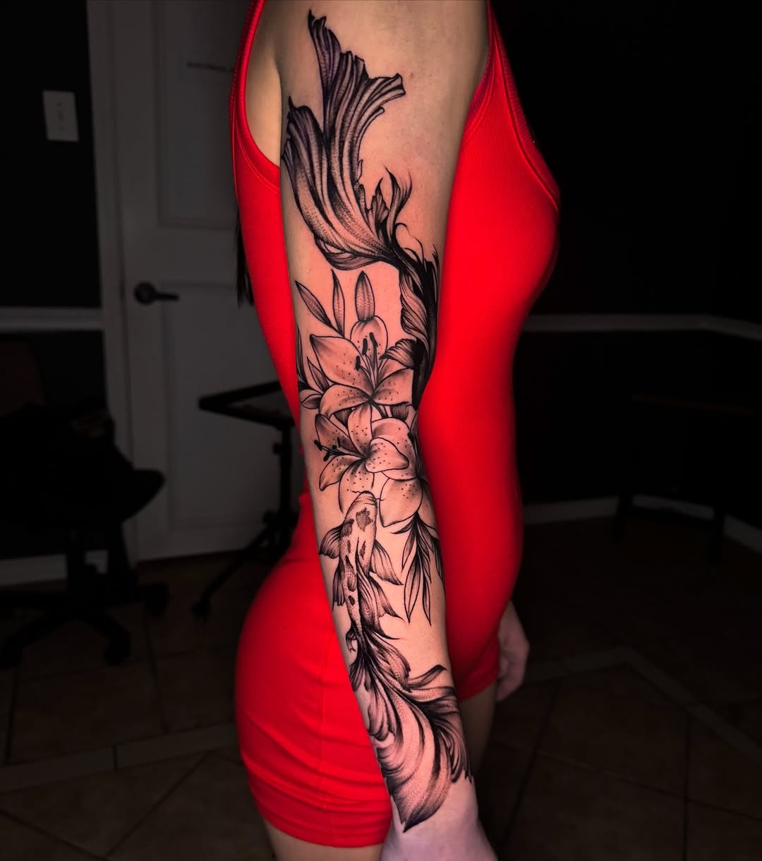 Tattoo by @inkedbydaisy β black_and_grey, illustrative