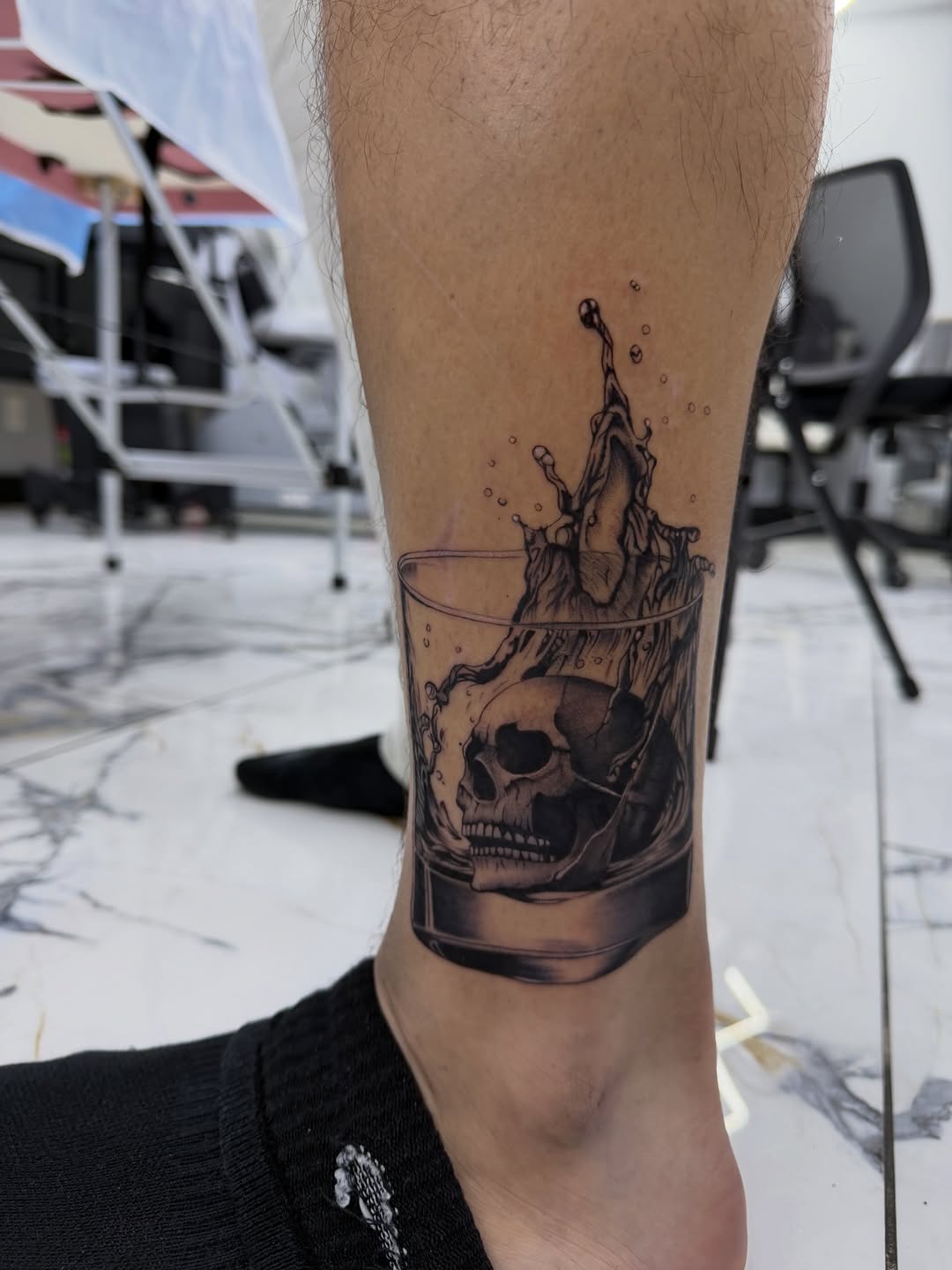 Tattoo by @gabsthegeminii — black_and_grey, realism