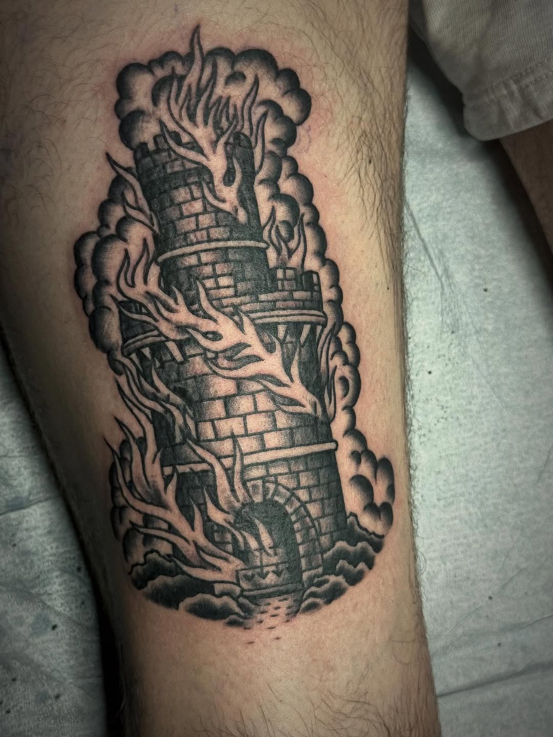 Tattoo by @rosskjones — blackwork, illustrative