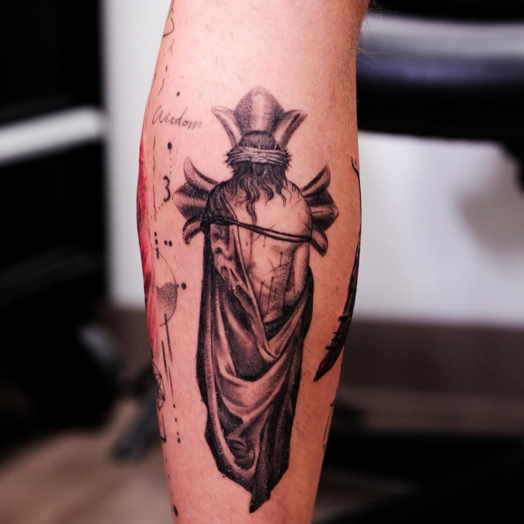 Tattoo by @banky7_tattooist — black_and_grey, realism