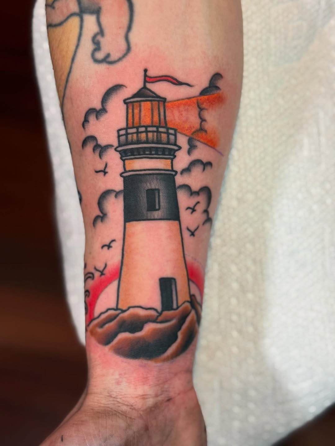Tattoo by @rosskjones — american_traditional, illustrative