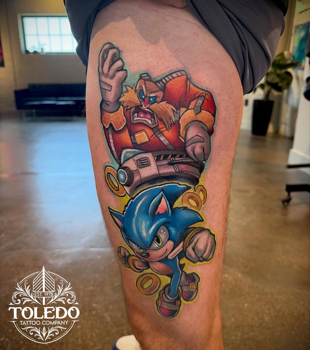 Tattoo by @kodiklotattoos — new_school, anime