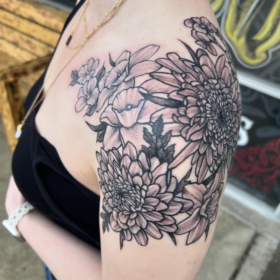 Tattoo by @relentlesley83 — black_and_grey, realism