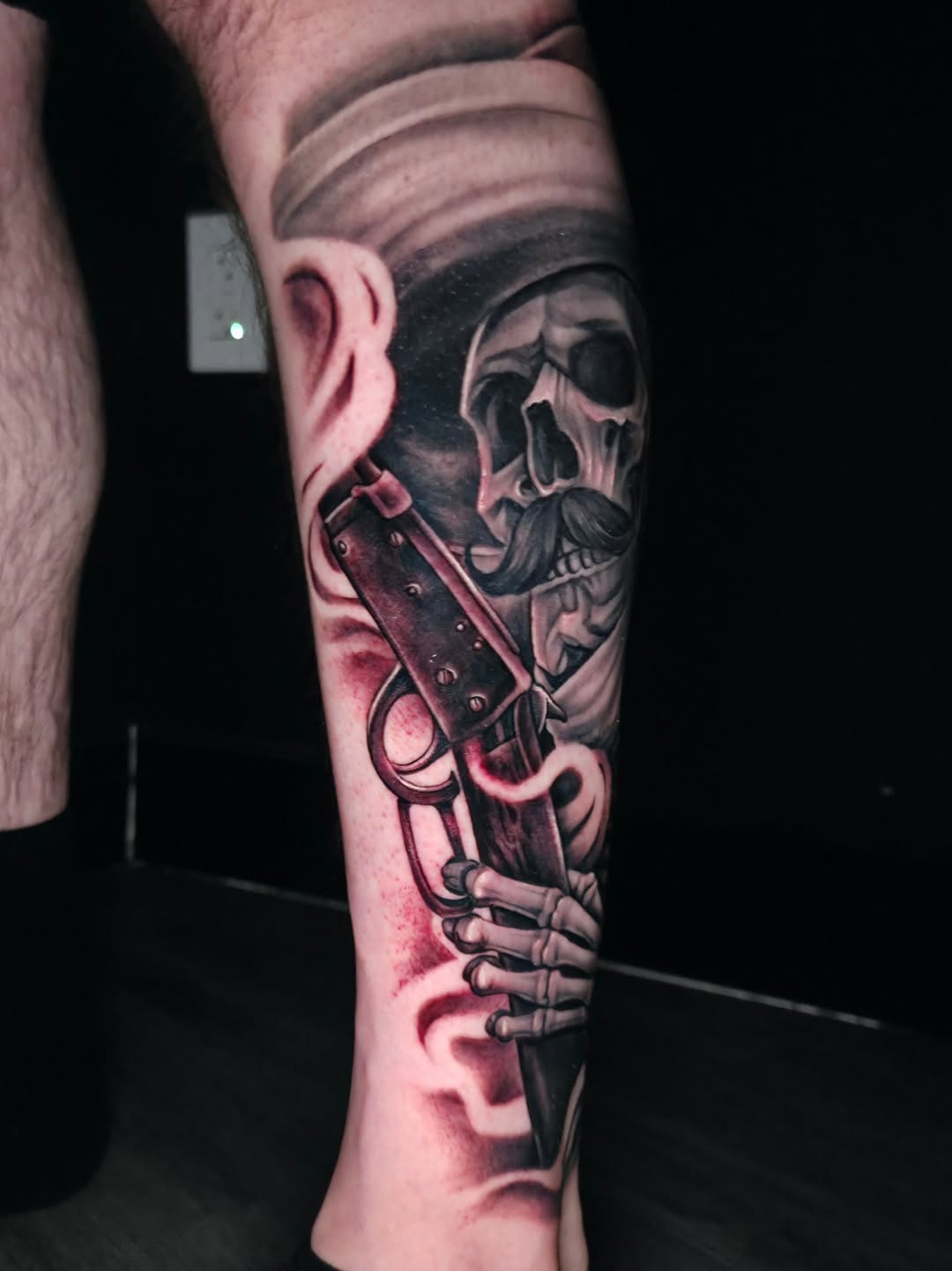 Tattoo by @nabiletorrestattoo — realism, black_and_grey
