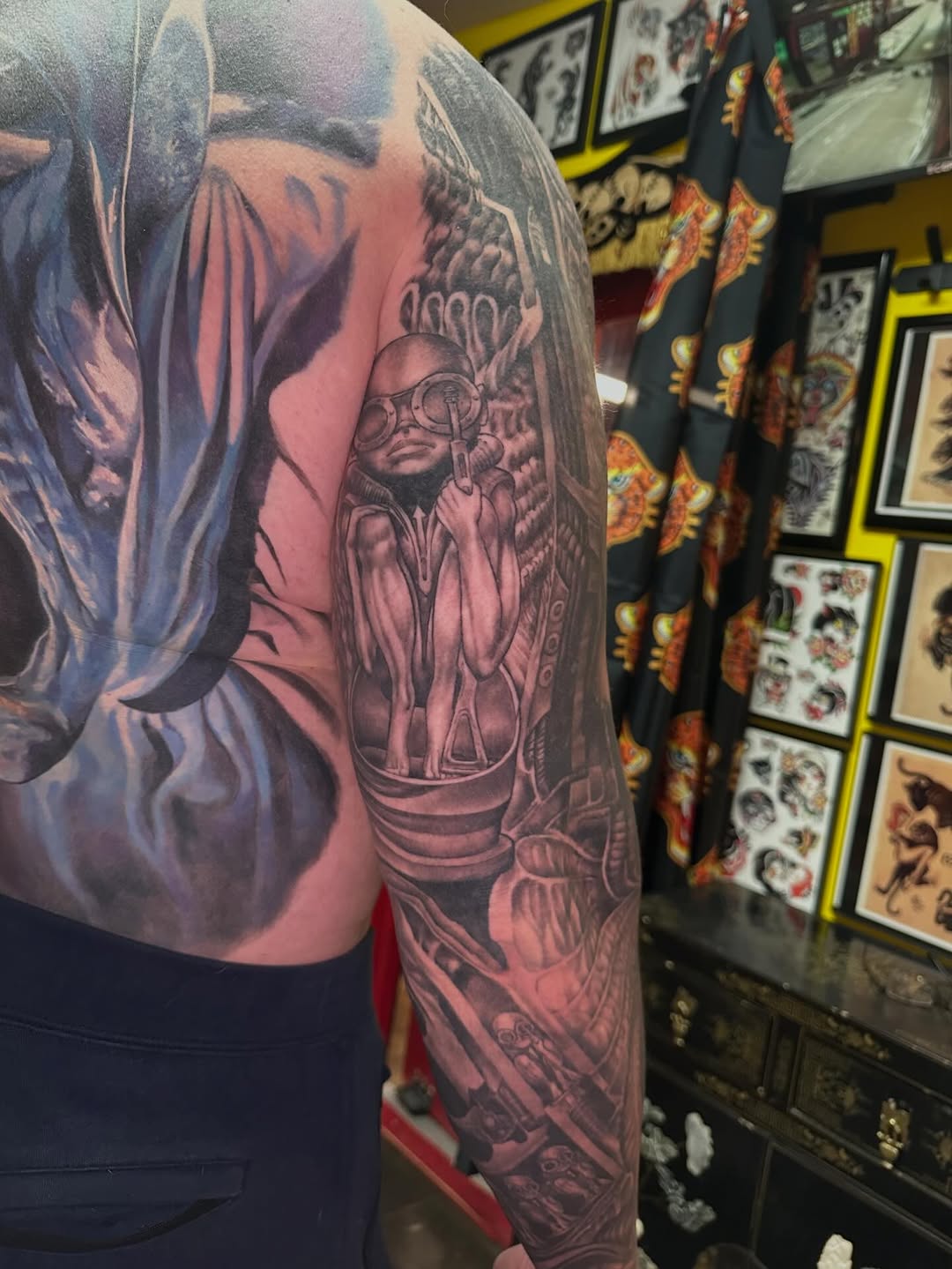Tattoo by @justalantattoos — black_and_grey, realism