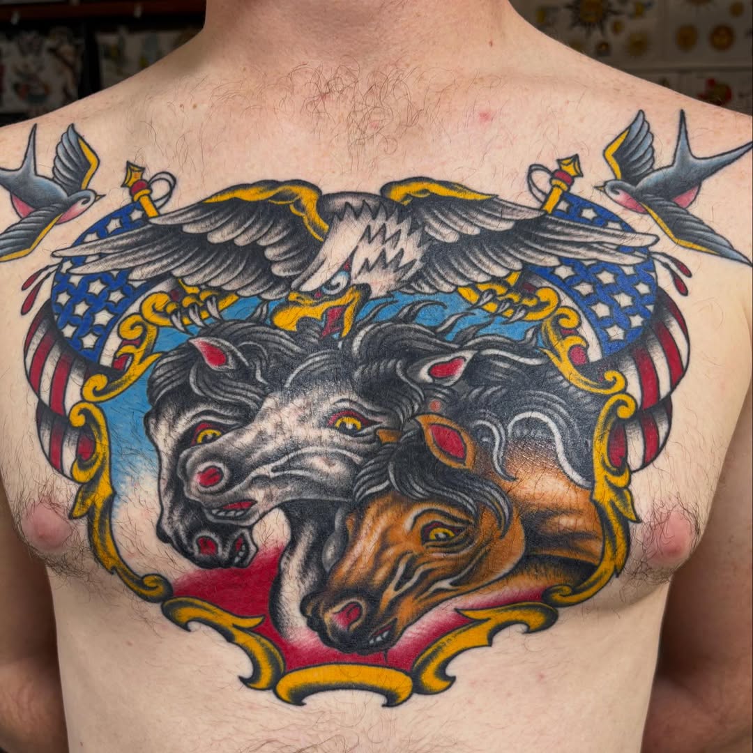 Tattoo by @connorcampbelltattoos — american_traditional, neo_traditional