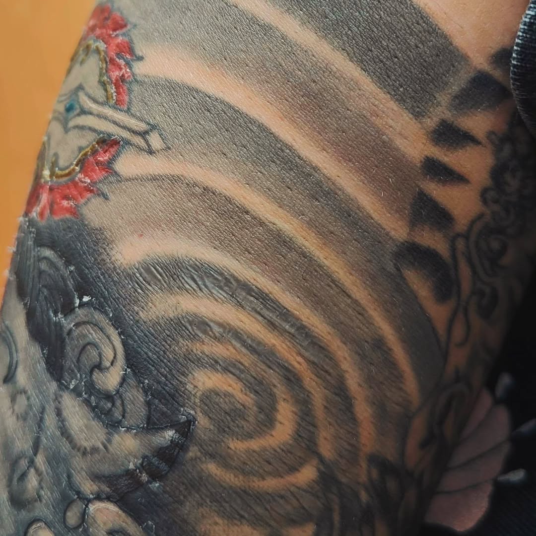 Tattoo by @lucidvisiontattoos — japanese_irezumi, black_and_grey
