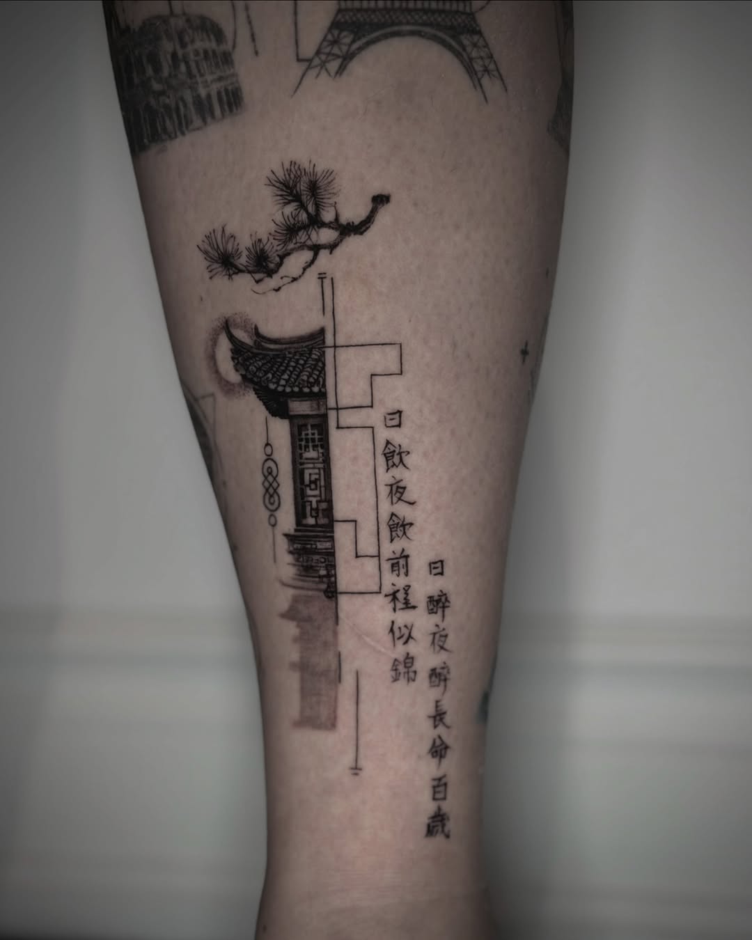 Tattoo by @tapz.zzz — black_and_grey, lettering_script