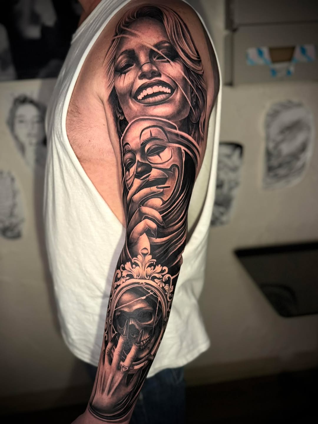 Tattoo by @webbz_tattoos — black_and_grey, realism