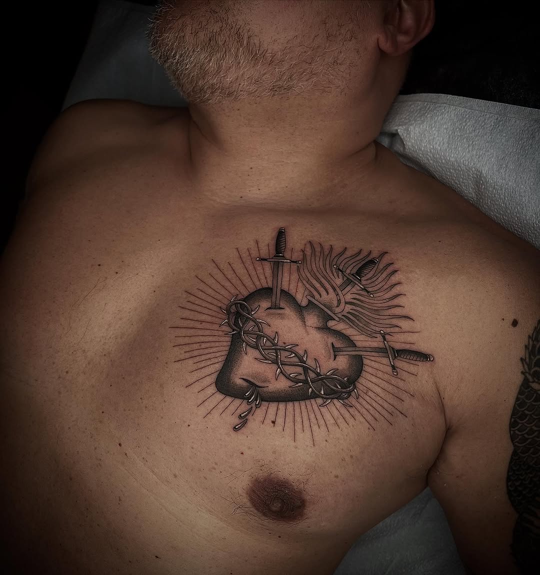Tattoo by @linahsiaotattoo — black_and_grey, dark_realism
