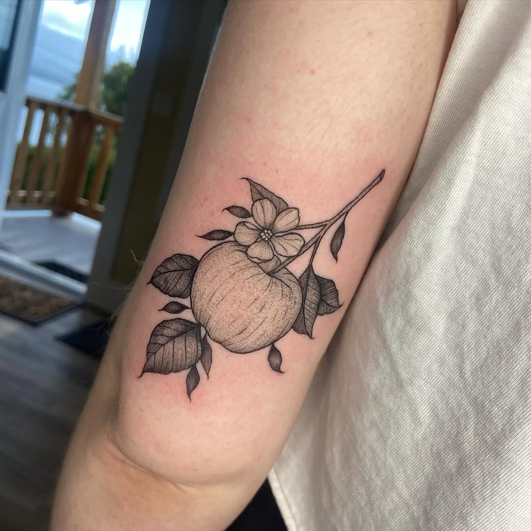Tattoo by @the.ink.vvitch — black_and_grey, dotwork