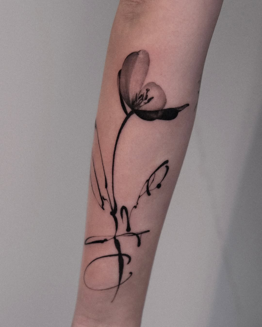 Tattoo by @theonly4zoy — fine_line, black_and_grey