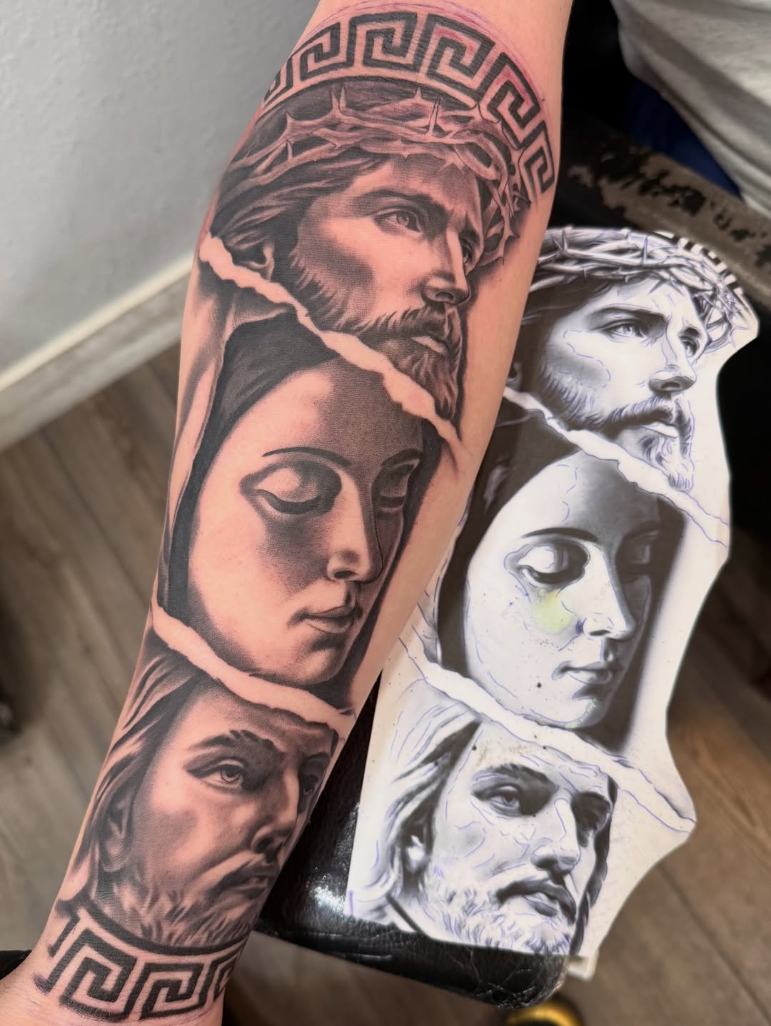 Tattoo by @the.ave.tatt2s โ realism, black_and_grey