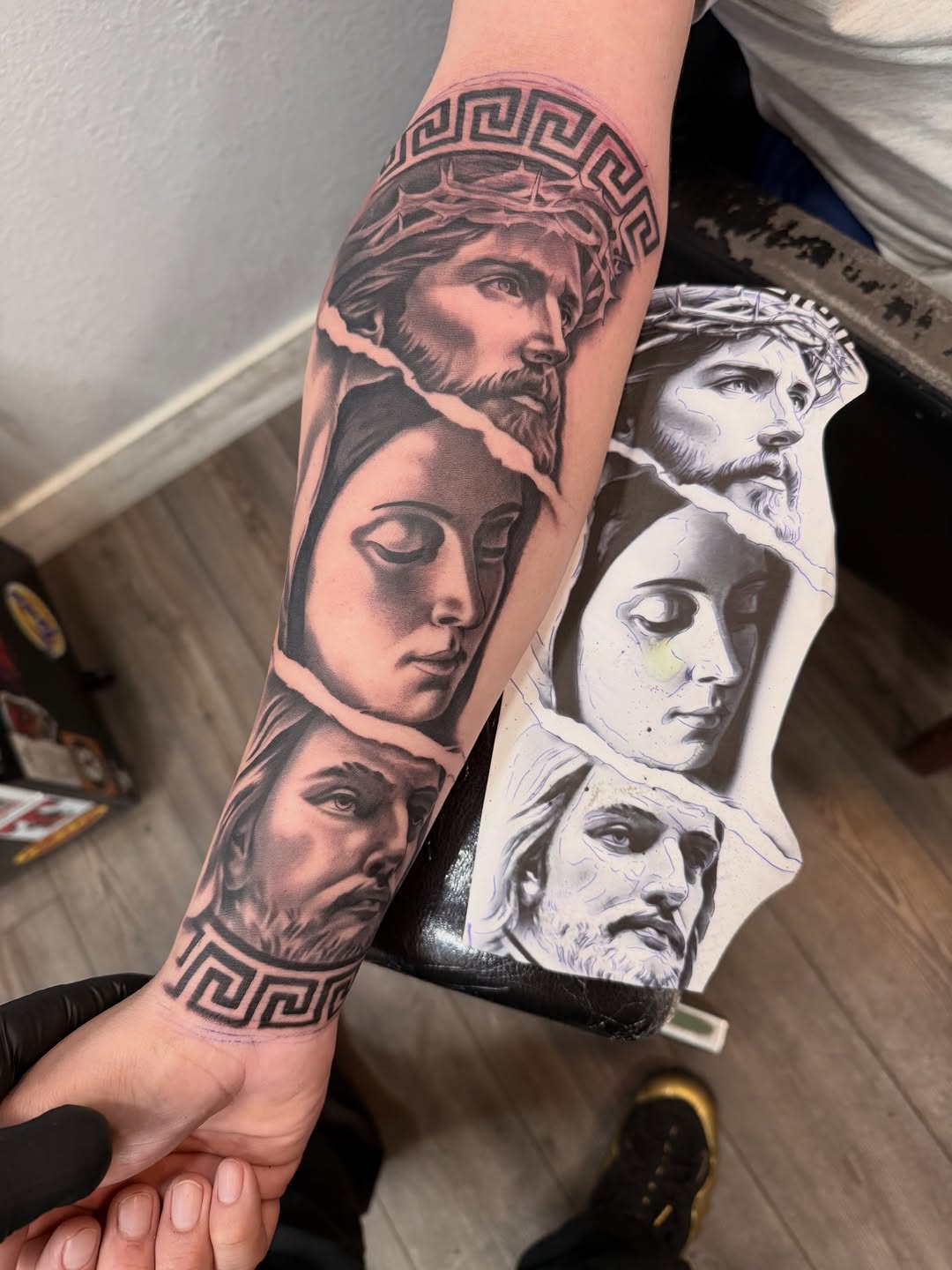Tattoo by @the.ave.tatt2s โ realism, black_and_grey
