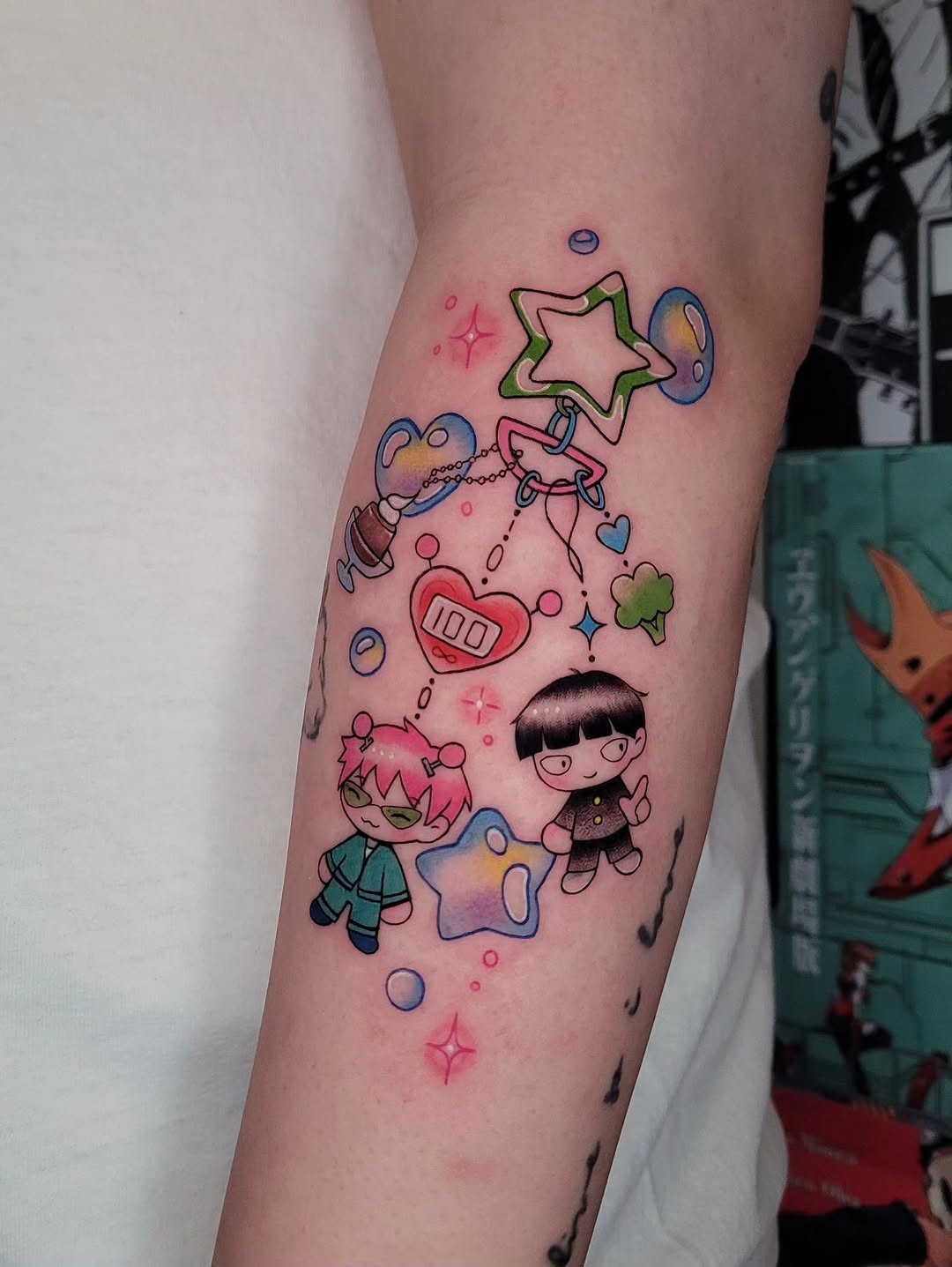 Tattoo by @oat.miilku — illustrative, anime