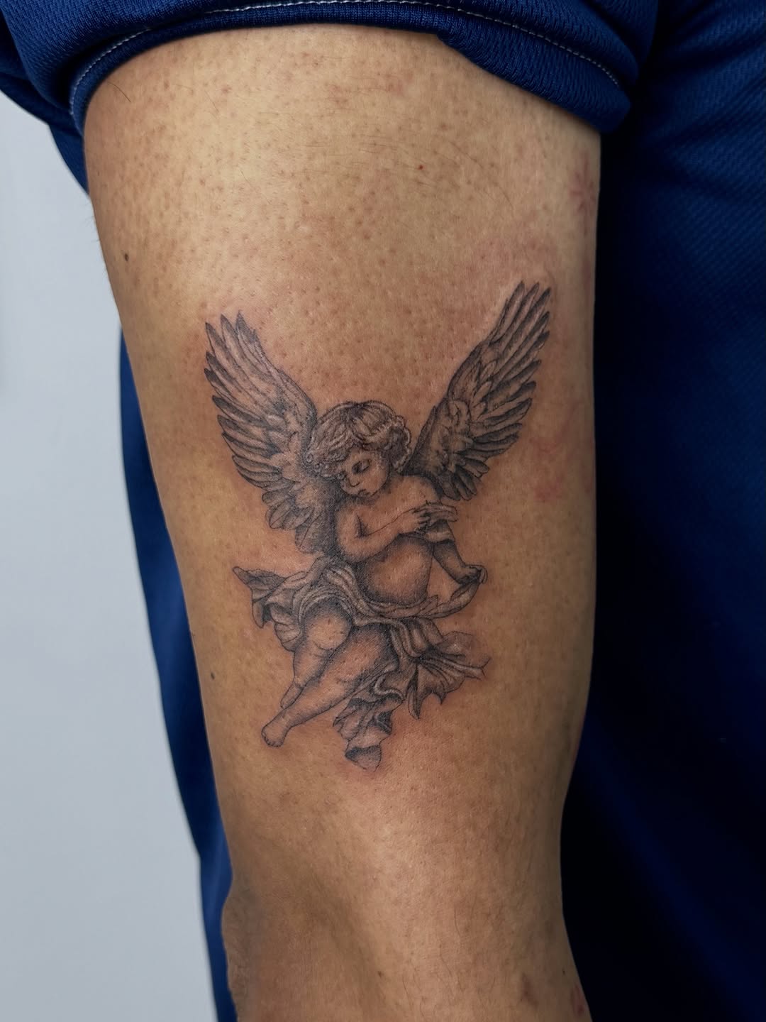 Tattoo by @sabinatattoos — realism, black_and_grey