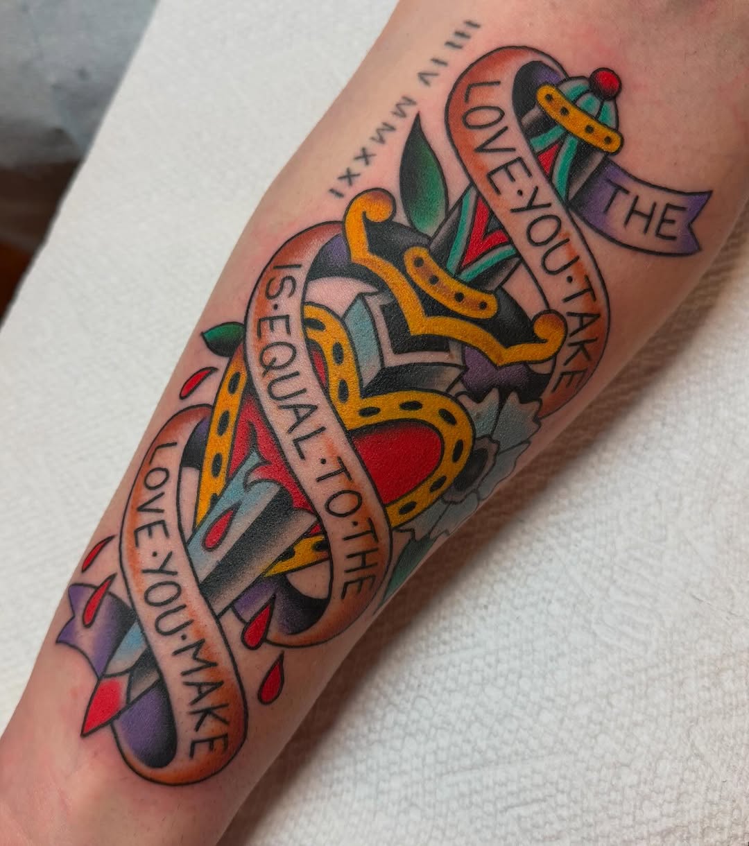 Tattoo by @mattpearl — american_traditional, lettering_script