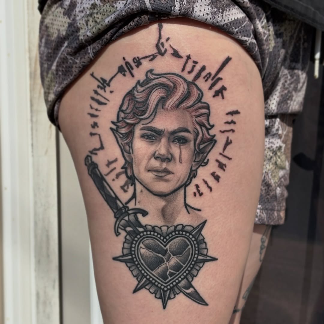 Tattoo by @hhaylayy — realism, black_and_grey