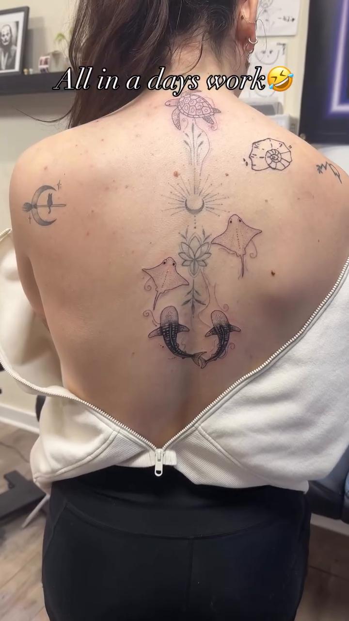 Tattoo by @nia.c__tattoo — fine_line, black_and_grey