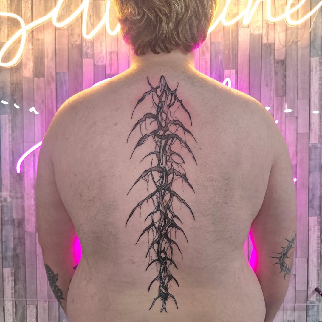 Tattoo by @tattoos_by_brad — blackwork, dark_realism