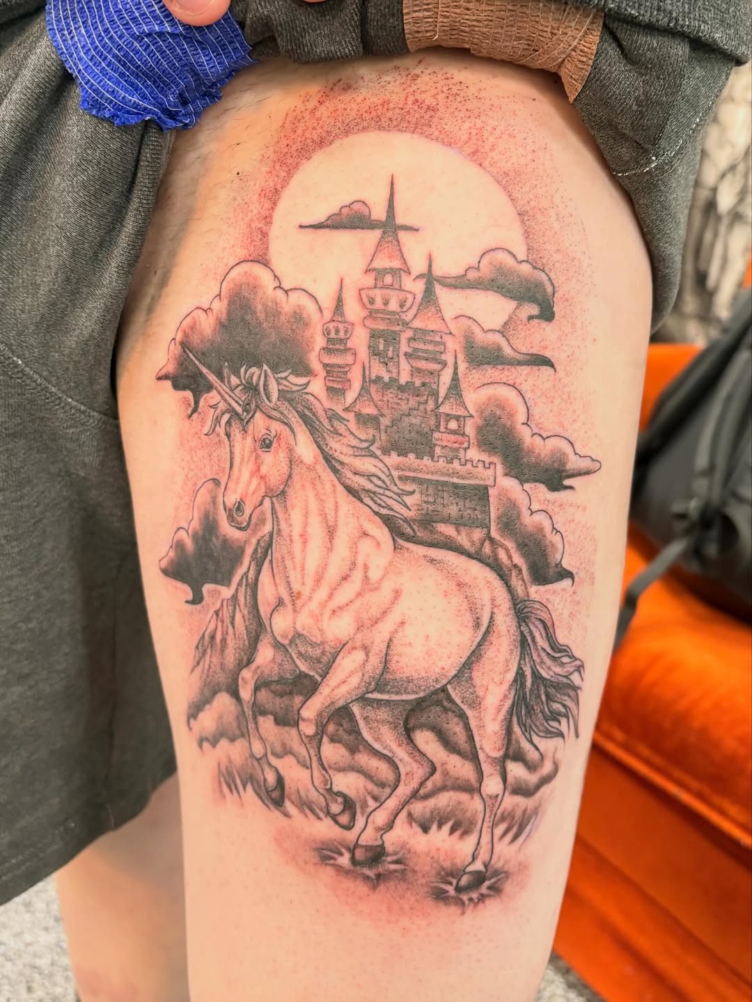 Tattoo by @jaydastarrtattoos — black_and_grey