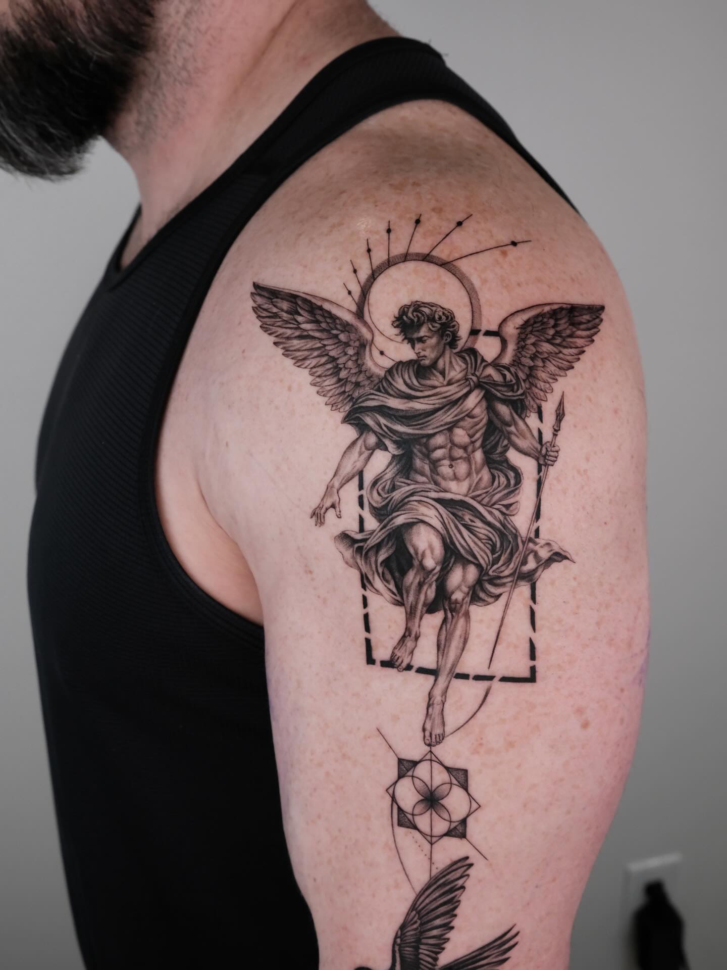 Tattoo by @zaytattoos β realism, black_and_grey