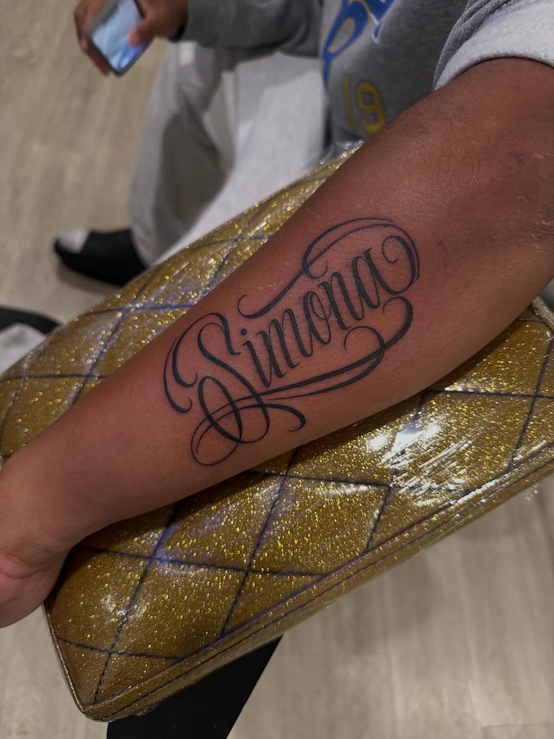 Tattoo by @tattoobree_ — lettering_script, fine_line